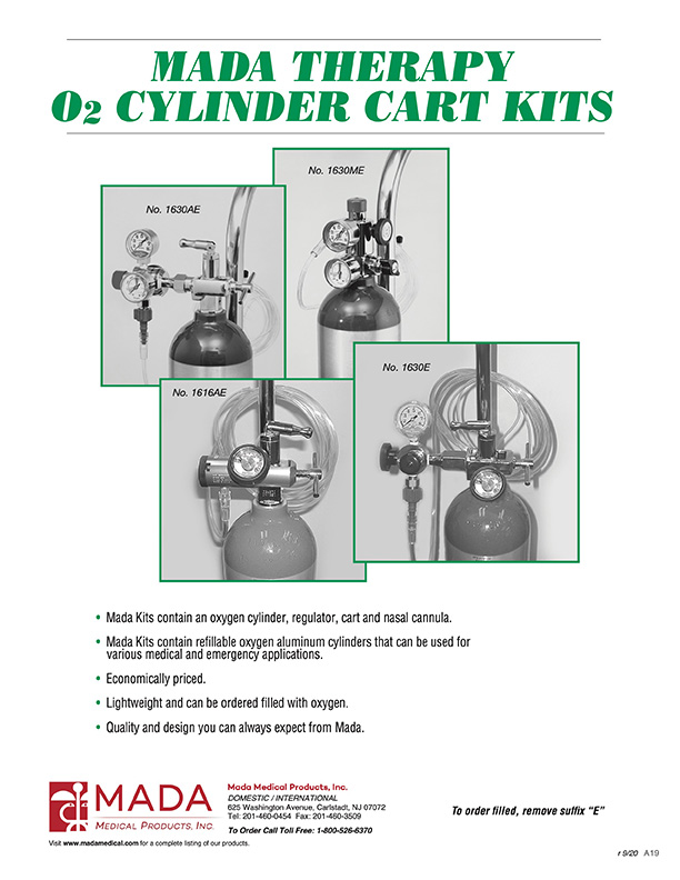 Mada Therapy O2 Cylinder Cart Kits