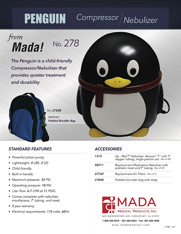 No. 278 Penguin Compressor & Nebulizer